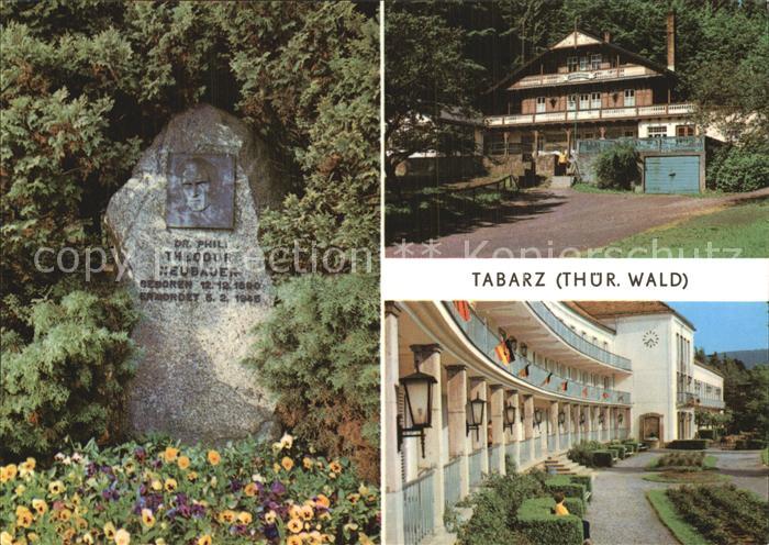 Tabarz Theodor Neubauer Gedenkstein Kurpark Schweizerhaus