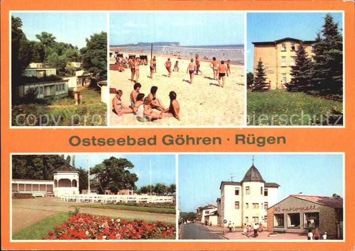 Goehren Ruegen FDGB Urlaubersiedlung Strand Konzertgarten
