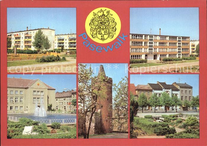 Pasewalk Mecklenburg Vorpommern Strasse der Jugend Pulverturm Ernst Thaelmann Pl