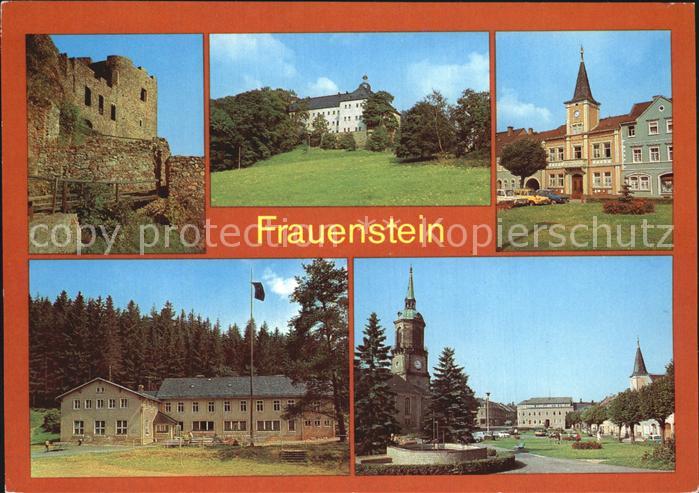 Frauenstein Brand-Erbisdorf Burgruine Schloss Rathaus