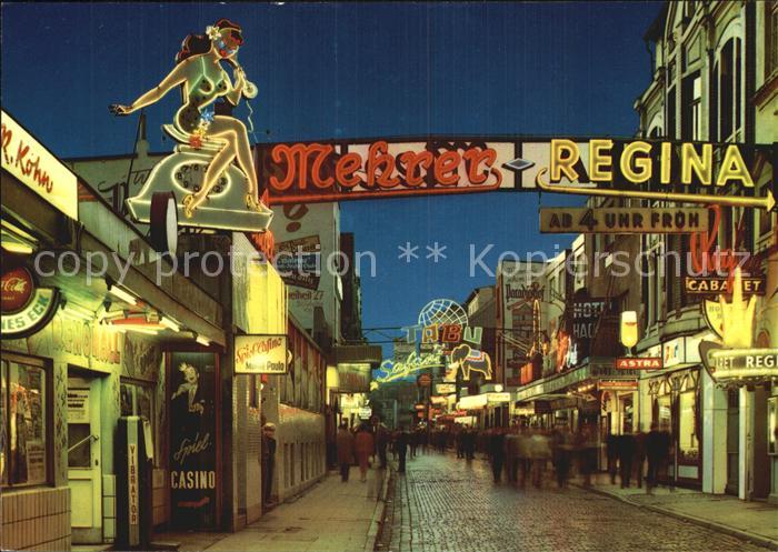 HAMBURG  CITY Sankt Pauli Grosse Freiheit Nachtaufnahme
