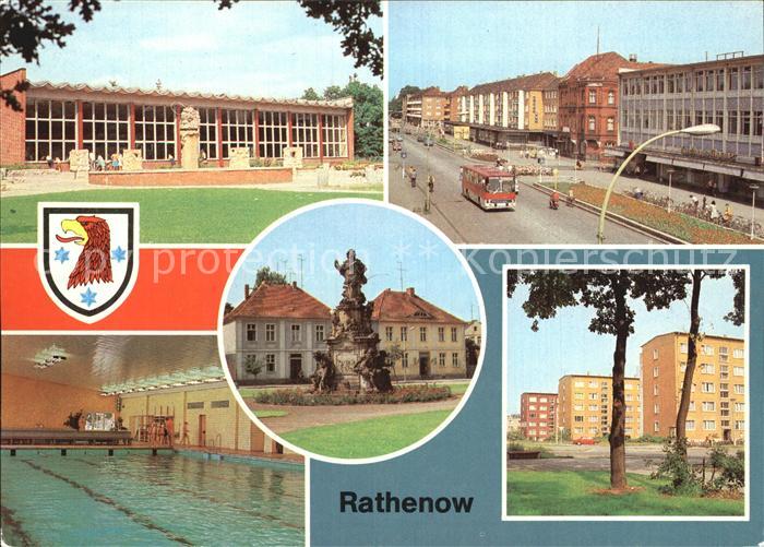 Rathenow Volksschwimmhalle Wilhelm Pieck Strasse Denkmal Kurfuersten