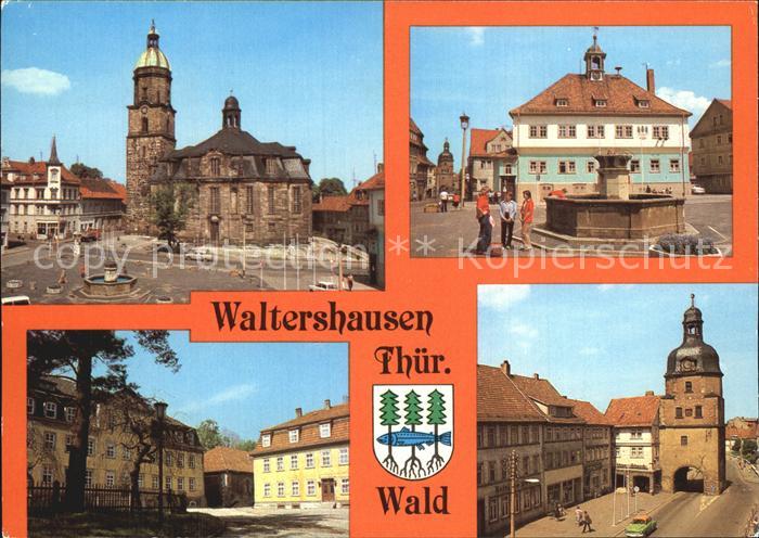 Waltershausen Gotha Stadtkirche Rathaus Markt Salzmannschule Nikolaustor
