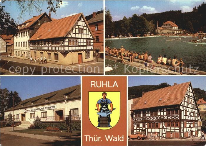 Ruhla Carl Gareis Strasse Waldbad Haus der Fahrzeugelektriker