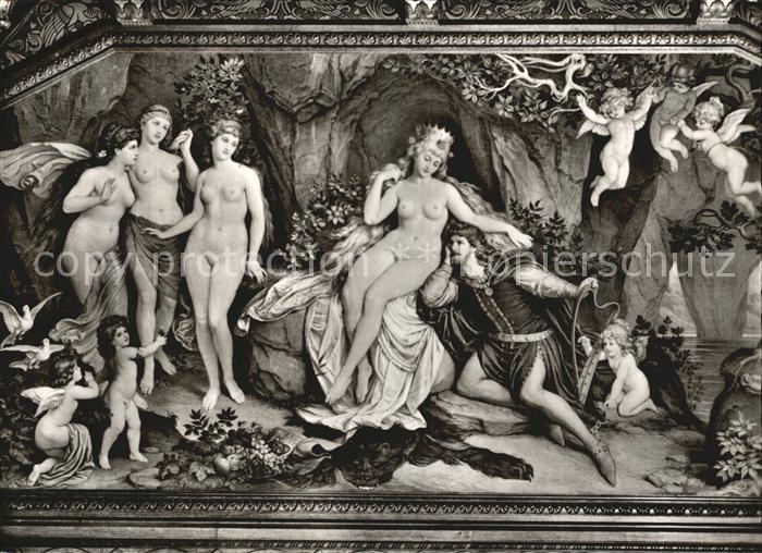 Schwangau Schloss Neuschwanstein Wandgemaelde Thannhaeuser im Venusberg