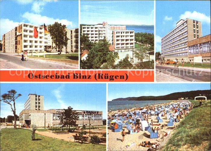 Binz Ruegen FDGB Erholungsheim Rugard Stubbenkammer Arkona Strand