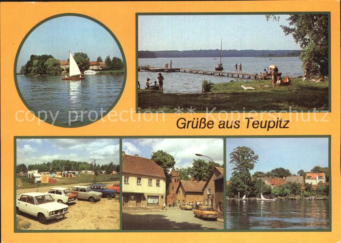 Teupitz Schloss Badestelle Teupitzsee Campingplatz Hafen