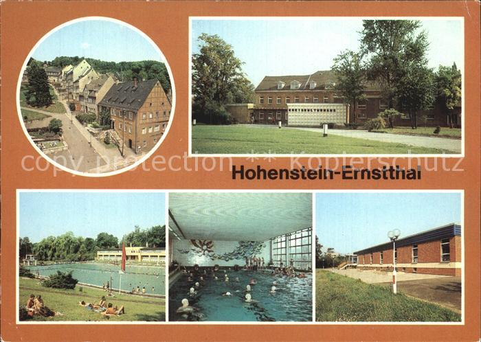 Hohenstein-Ernstthal Altmarkt Kreiskrankenhaus Stadtbad Schwimmhalle
