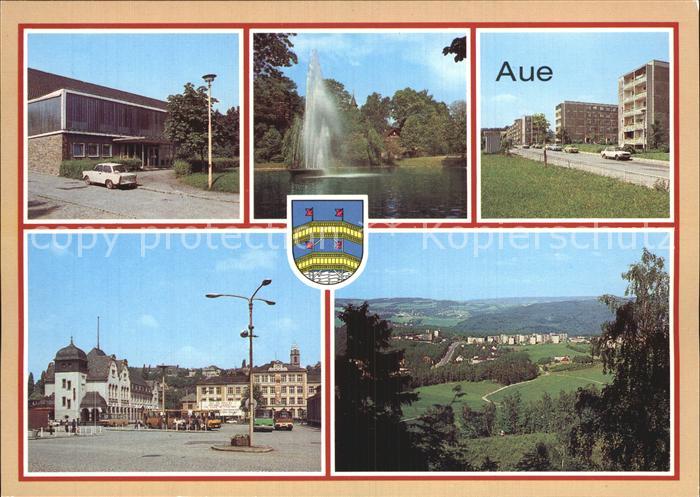 Aue Erzgebirge Sporthalle Stadtteich Neubaugebiet Bruenlasberg Karl Marx Platz