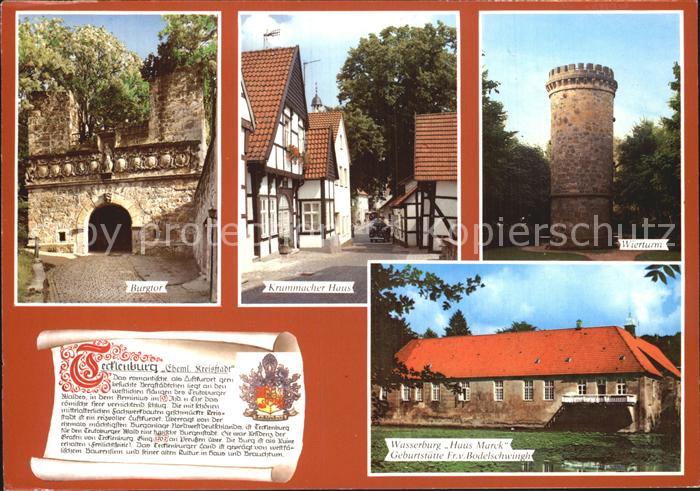 Tecklenburg Steinfurt NRW Burgtor Krummacher Haus Wierturm Wasserburg