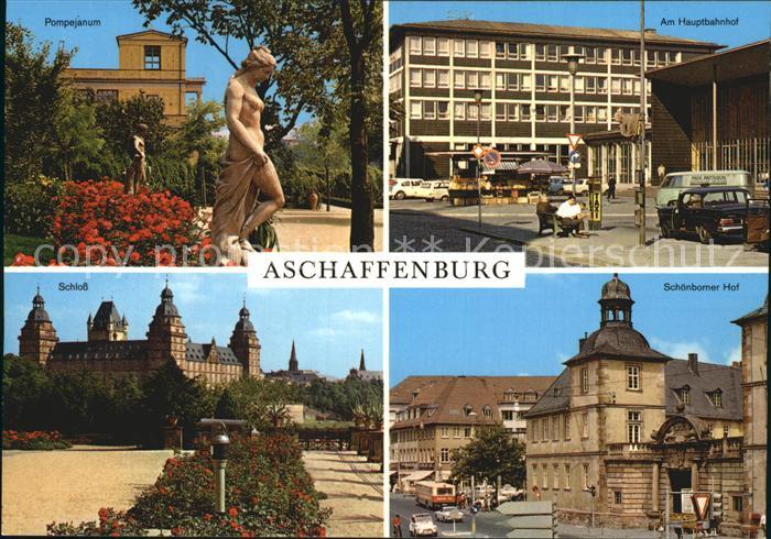 Aschaffenburg Main Pompejanum Schloss Hauptbahnhof Schoenborner Hof