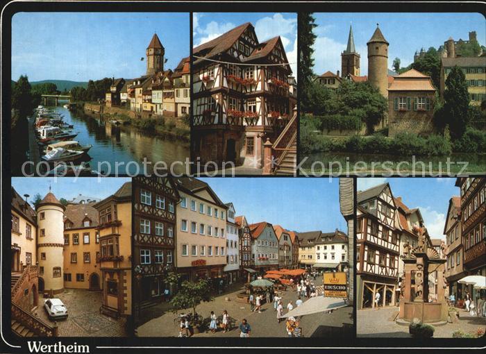 Wertheim Main Hafen Ortsansichten Markt