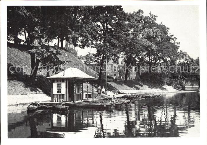 Breslau Niederschlesien Gondelhafen Ohlauer Stadtgraben Holteihoehe