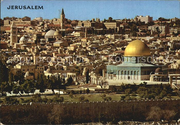 Jerusalem Yerushalayim Stadtansicht vom oelberg