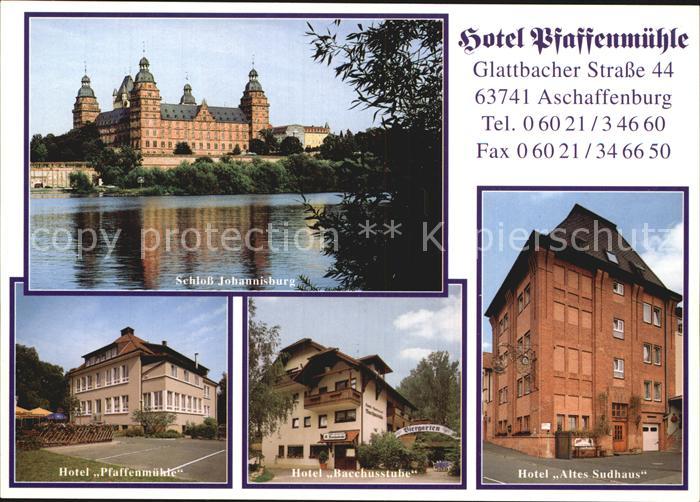 Aschaffenburg Main Schloss Johannisburg Hotel Altes Sudhaus Bacchusstube Pfaffen