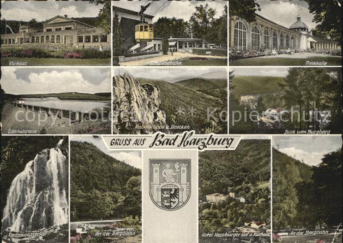 Bad Harzburg Kurhaus Schwebebahn Trinkhalle Edertalsperre Rabenklippe