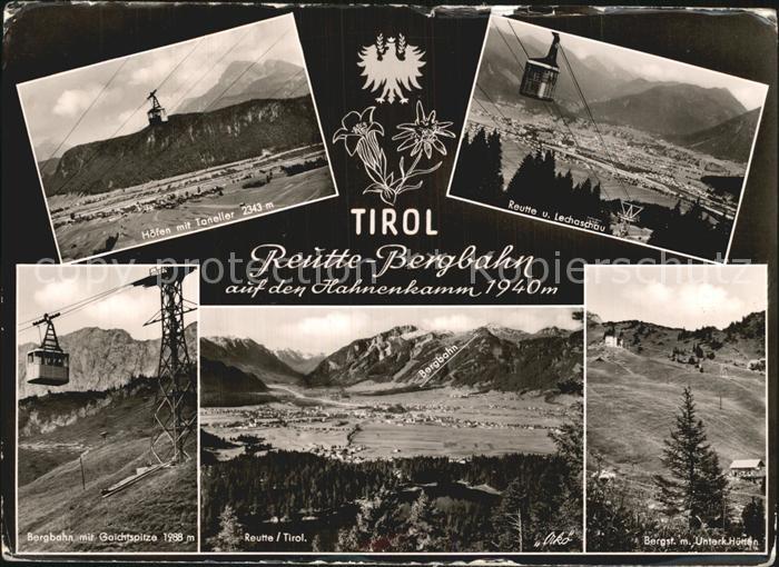 Reutte Tirol Hahnenkamm Bergbahn Hoefen mit Taneller Lechaschau