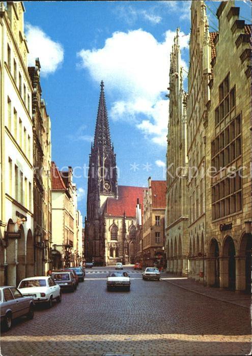Muenster Westfalen Prinzipalmarkt Lambertikirche
