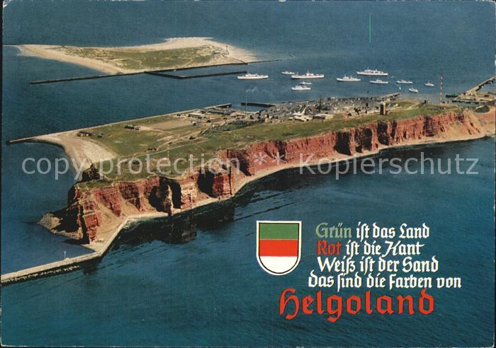 HELGOLAND Insel Schleswig-Holstein Nordseebad Luftaufnahme