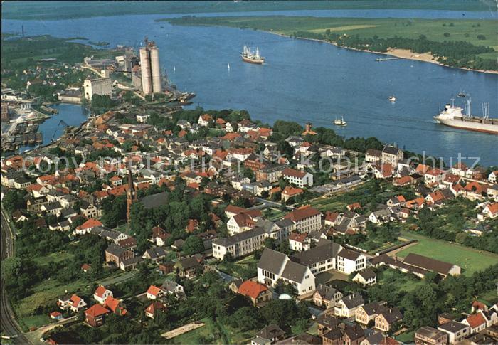 Brake Unterweser Luftaufnahme