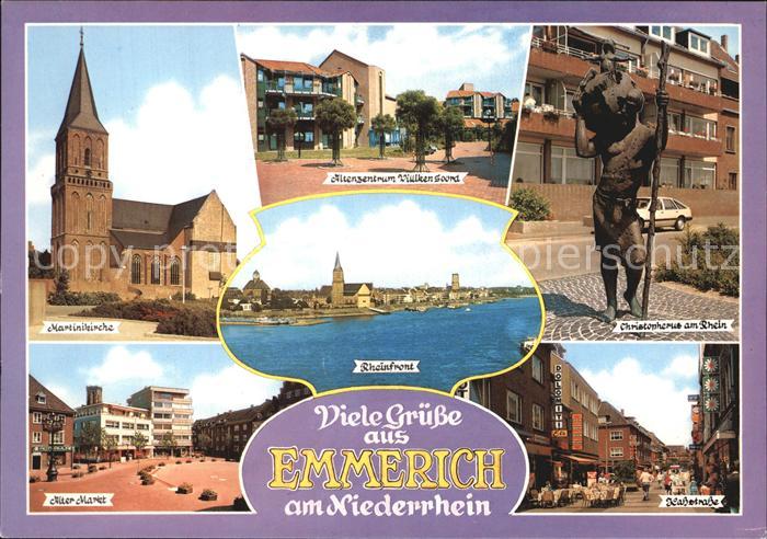 Emmerich Rhein Martinikirche Alter Markt Christopherus Rheinfront