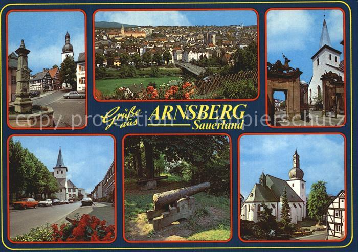 Arnsberg Westfalen Kirche Ortsansichten Panorama