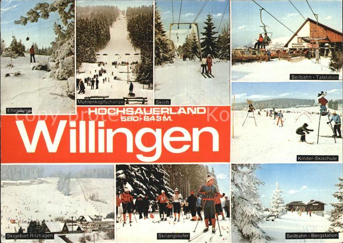 Willingen Sauerland Ettelsberg Muehlenkopfschanze Seilbahn Bergstation