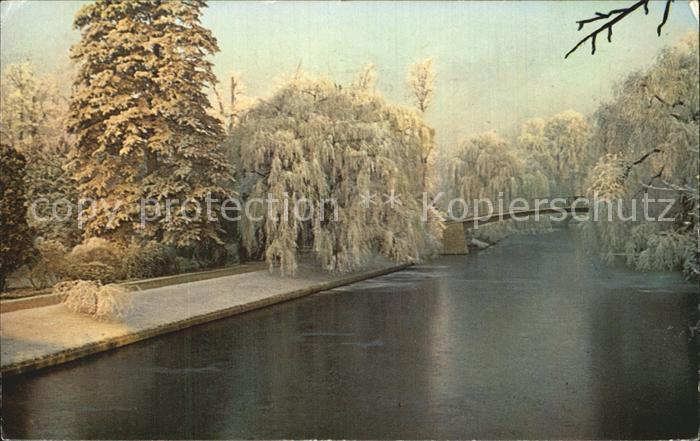 Cambridge Cambridgeshire Clare College Bridge Winter