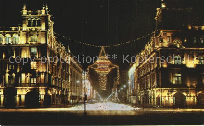 Mexico City Avenue 20 de Noviembre Nachtaufnahme