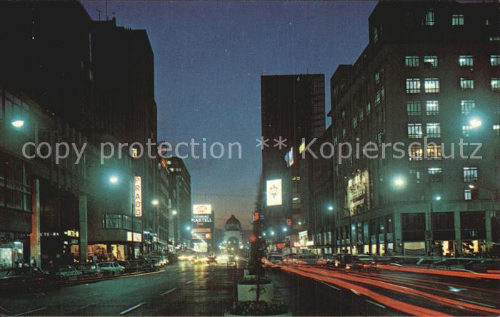 Mexico City Avenue Juarez Nachtaufnahme