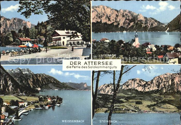 Attersee Burgau Unterach Weissenbach Steinbach