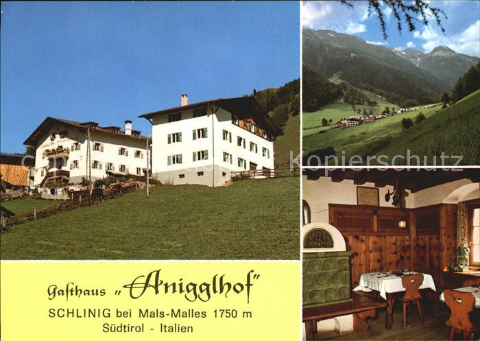Schlinig Mals Suedtirol Gasthaus Anigglhof