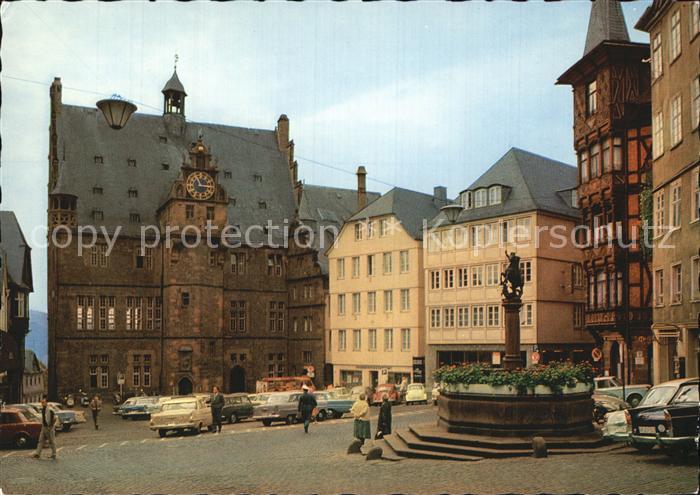 Marburg Lahn Marktplatz Rathaus