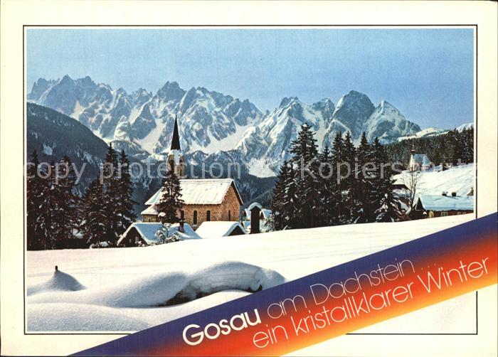 Gosau Oberoesterreich Winter Erholungszentrum