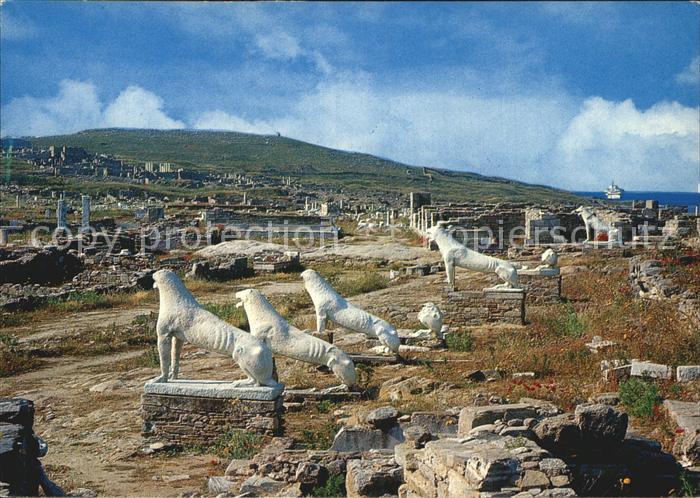 Delos Archaeische Loewen