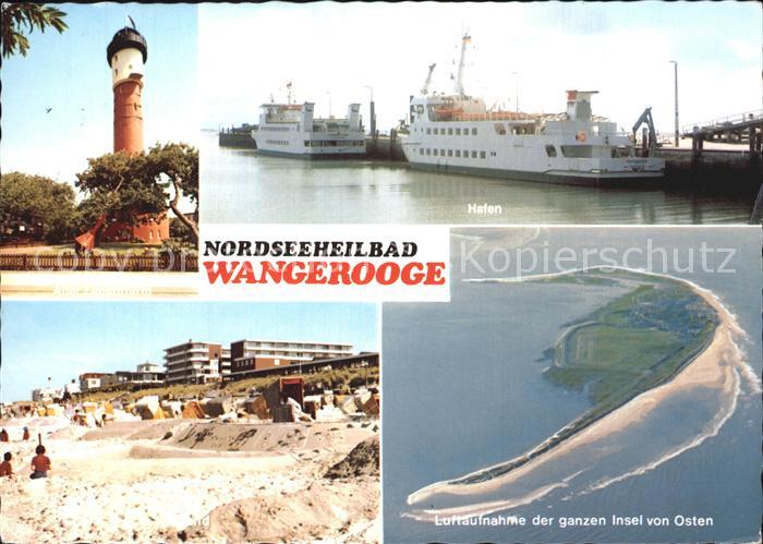 Wangerooge Nordseebad Hafen Luftaufnahme