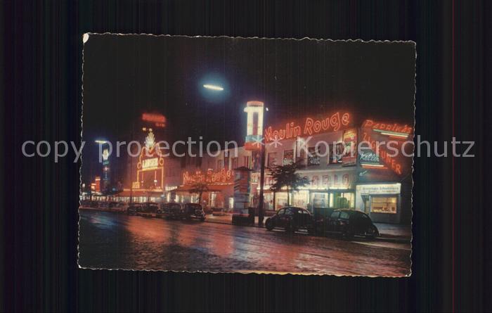 HAMBURG  CITY Reeperbahn Nachtaufnahme