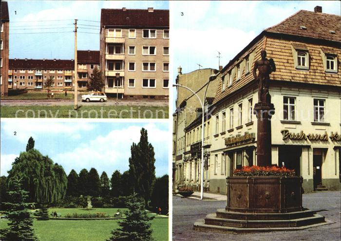 Frankenberg Sachsen Neubaugebiet Luetzelhoehle Park Platz der Einheit