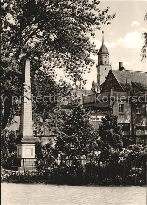 Bischofswerda Meilensaeule Anlagen Muehlteich