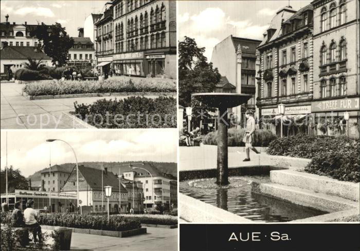 Aue Sachsen Altmarkt Brunnen