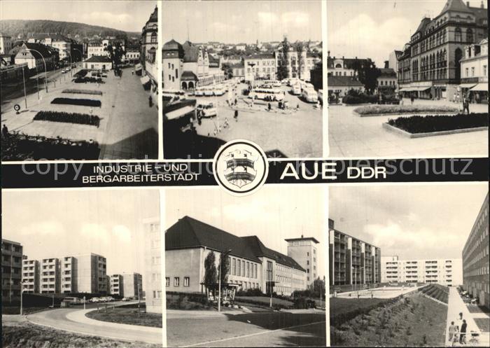 Aue Sachsen Markt Karl-Marx-Platz Wilhelm-Pieck-Schule