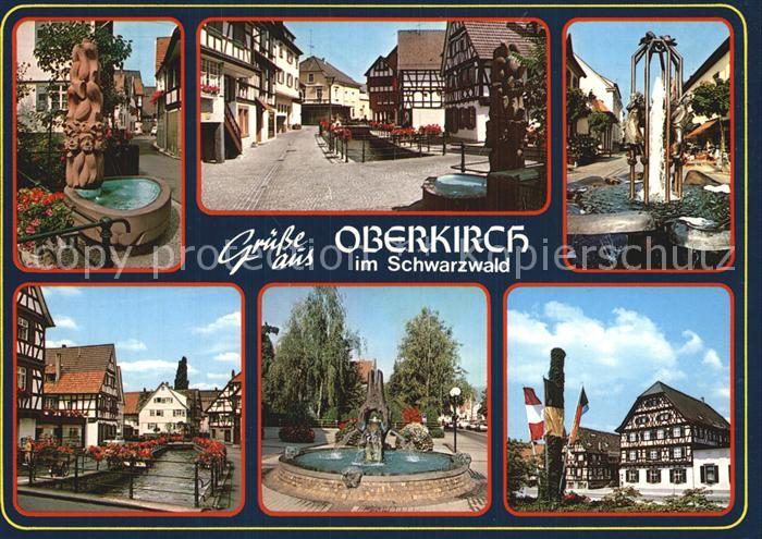 Oberkirch Baden Brunnen Strassenansicht