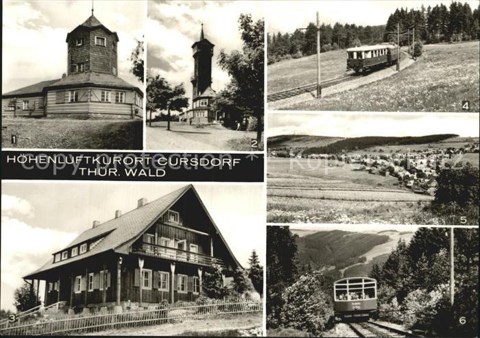 Cursdorf Aussichtsturm Meuselbacher Kuppe Froebelturm Bergbahn