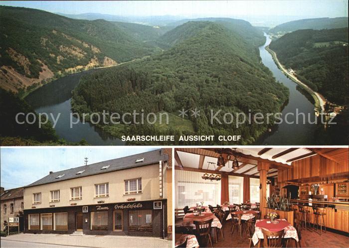 Orscholz Fliegeraufnahme Saarschleife Cloef Hotel Zum Orkelsfels