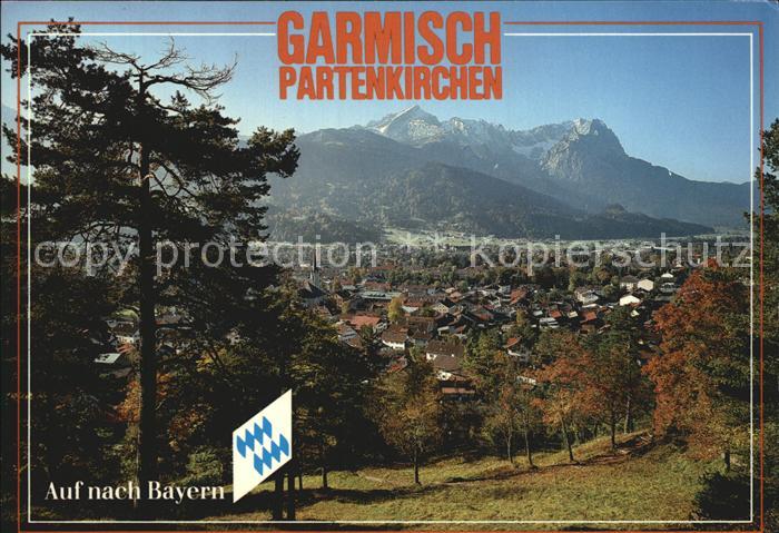 GARMISCH-PARTENKIRCHEN Bayern mit Alpspitze Zugspitze Waxensteine
