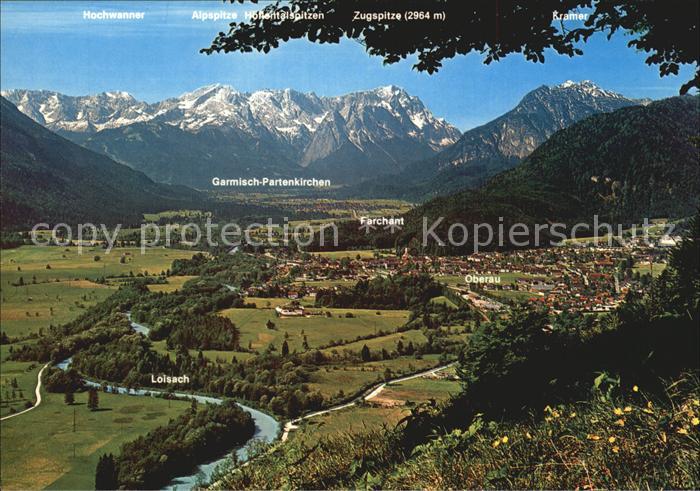 GARMISCH-PARTENKIRCHEN Bayern Tal der Loisach mit Wettersteingebirge
