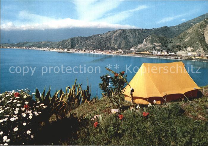 Giardini Naxos Zelt mit K?stenpartie