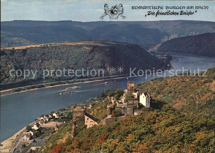 Bornhofen Kamp Fliegeraufnahme Die feindlichen Brueder