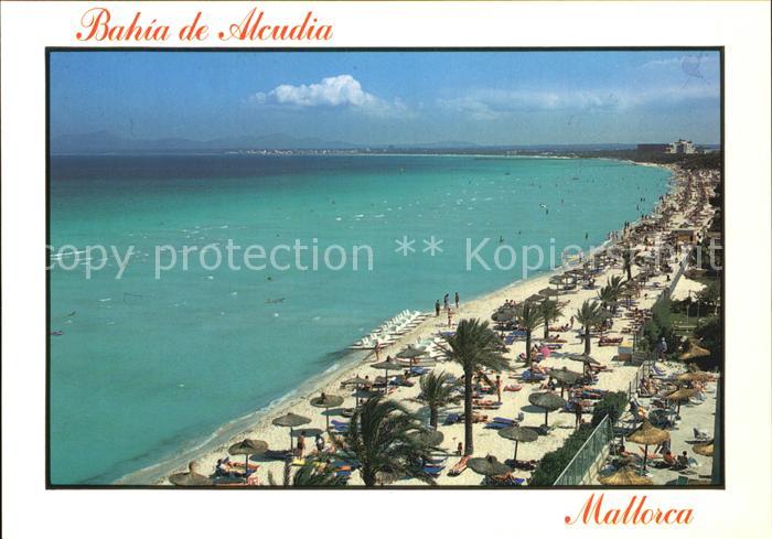 Bahia de Alcudia Fliegeraufnahme Strand
