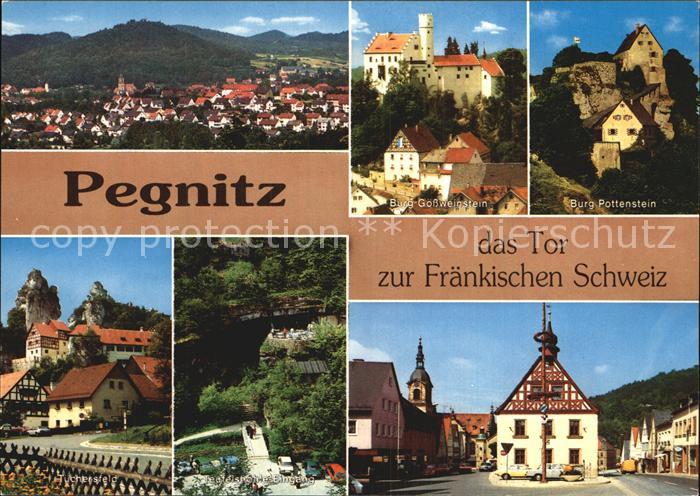 Pegnitz Burg Pottenstein Burg Grossweinstein